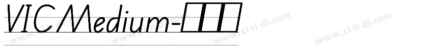 VIC Medium字体转换